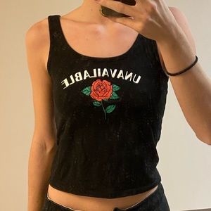 Rose tank top